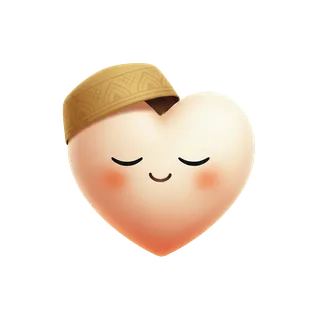Nafs mascot in a serene, peaceful mood